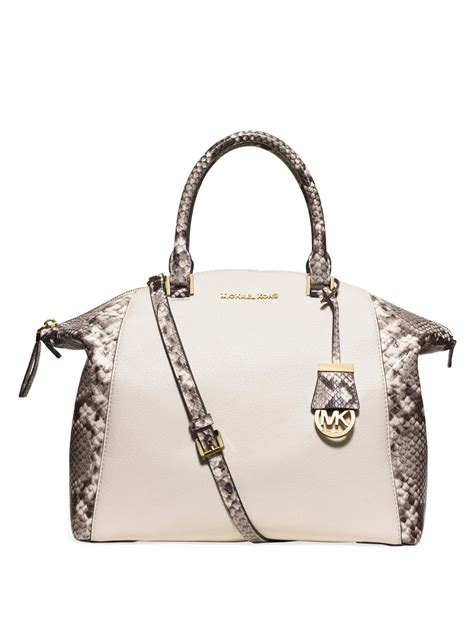 michael kors riley large satchel ecru|Michael Kors Riley Large Satchel .